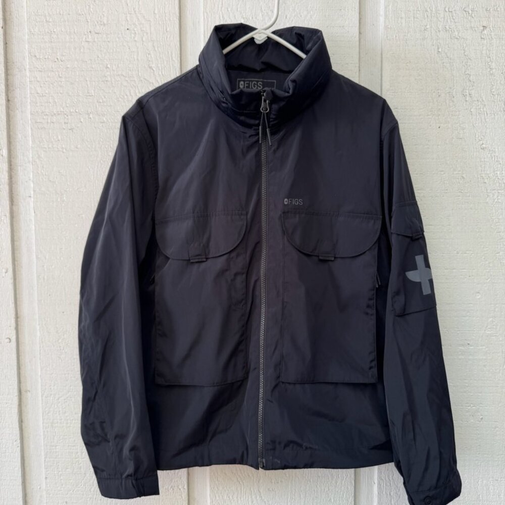 FIGS On-Shift Black Jacket- Brand New, Women XL, 9 Pockets
